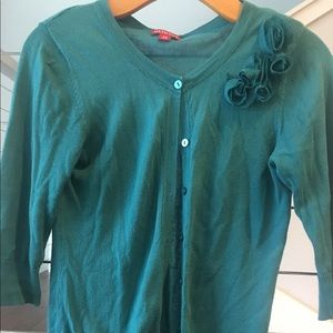Teal cardigan